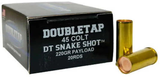 DoubleTap Ammunition SnakeShot 45 Long Colt 220 grain shotshell box
