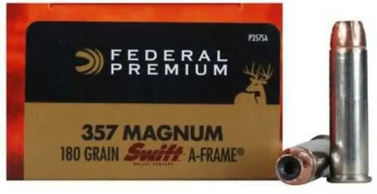 Federal 357 Magnum Ammunition 180 Grain Soft Point Power - Handgun Ammo