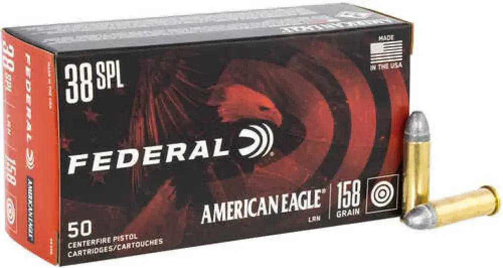 Federal 38 Special Rounds Ammunition for Target Shooting - 158 Grain / Lead - Handgun Ammo