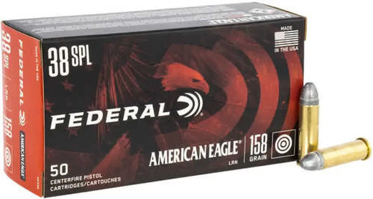 Federal 38 Special Rounds Ammunition for Target Shooting - 158 Grain / Lead - Handgun Ammo