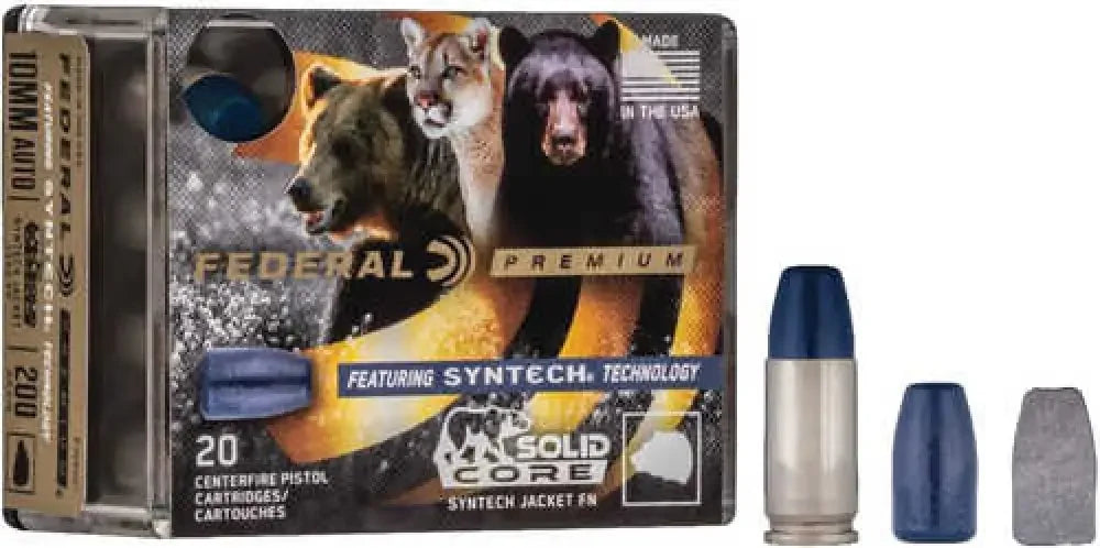 Federal 9mm Luger solid core 147 grain blue-tipped rounds