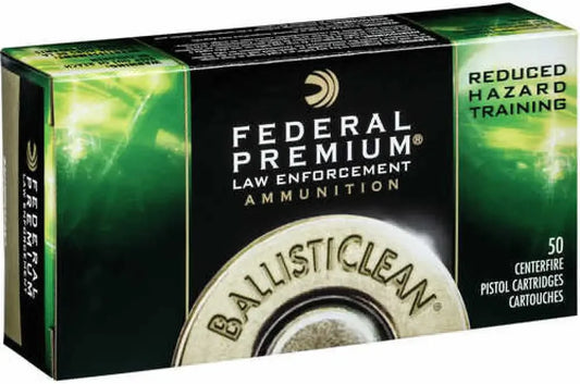 Federal BC45CT1 45 155 RHT frangible ammo box with ballistic clean bullet