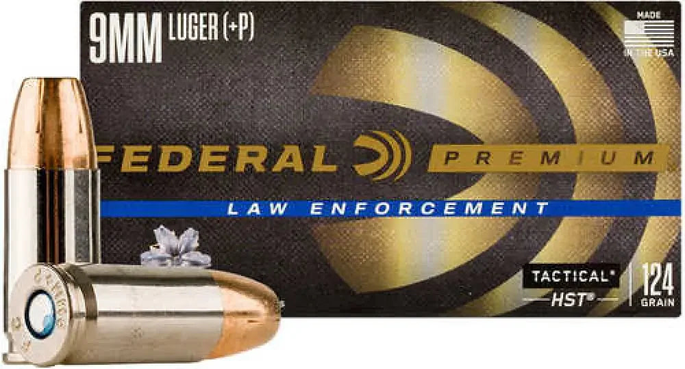 Federal Premium 9mm Plus P 124Gr HST with superior terminal performance