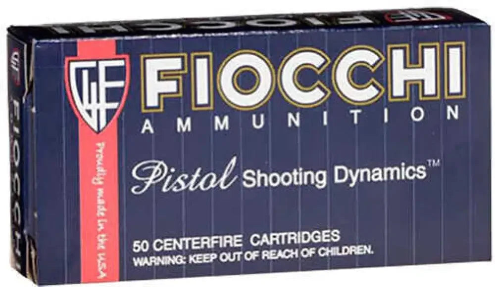 Fiocchi 357 Magnum ammunition 142 grain full metal jacket box for target shooting