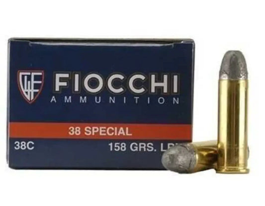 Fiocchi 38 Special Lead Round Nose Pistol Ammo Perfection - 158 Grain / Handgun