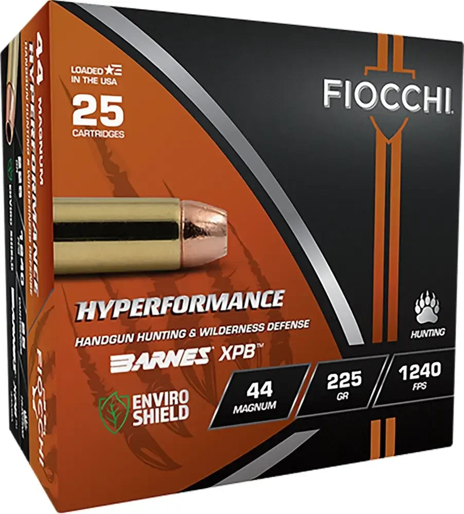 Fiocchi 44MBA Hyperformance 44 Mag 225 gr XPB hunting ammo box