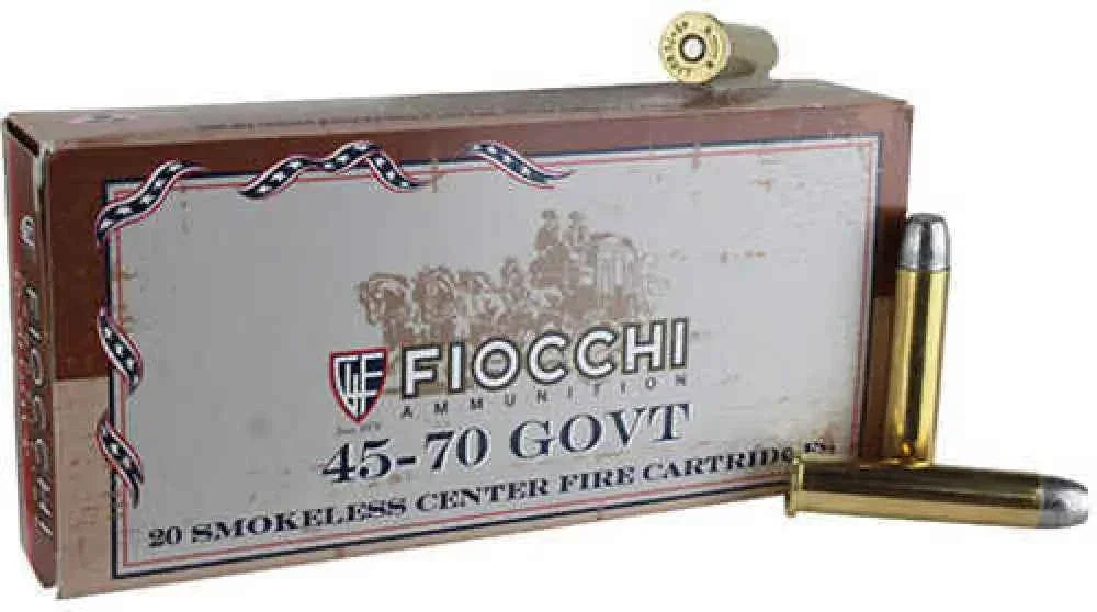 Fiocchi 45-70 Govt Lead Flat Nose Ammo Power