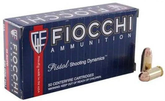 Fiocchi 45 Acp Full Metal Jacket Reliable Performance for Target Shooting - Acp / 230 Grain / Handgun Ammo
