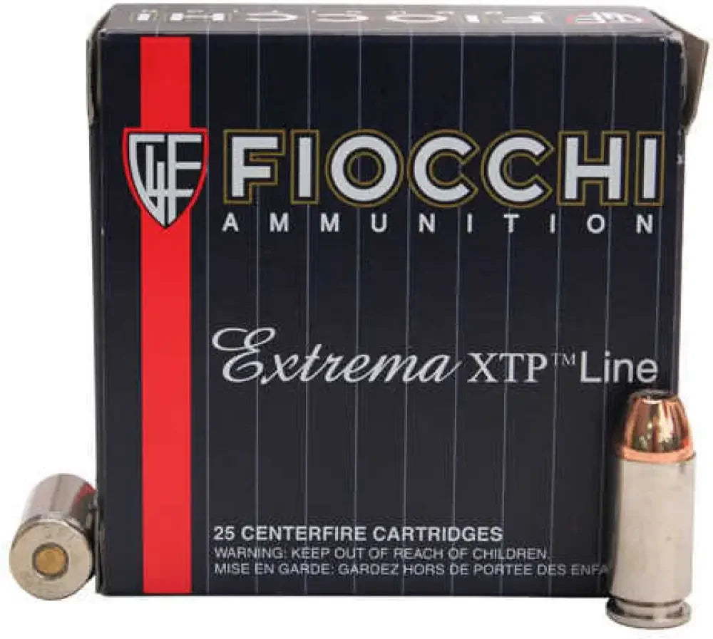 Fiocchi Extrema 40 S&W 180 grain hollow point ammo box