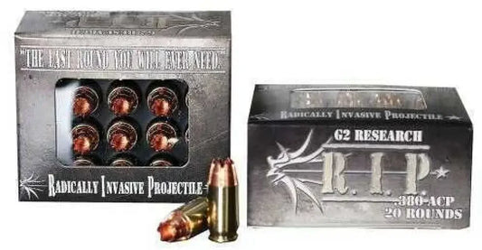 G2 Research 380 ACP 20 rounds ammunition with stopping power and unmatched precision