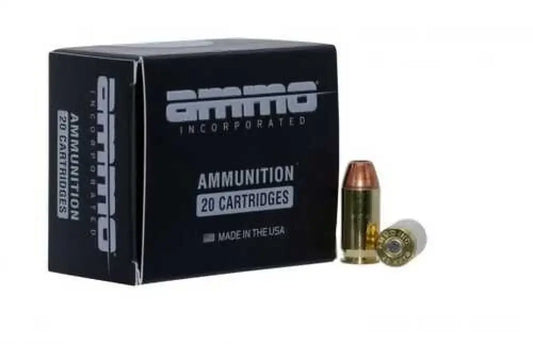 Ammo Inc American Hunter 9mm Luger 115 grain jacketed hollow point ammo box