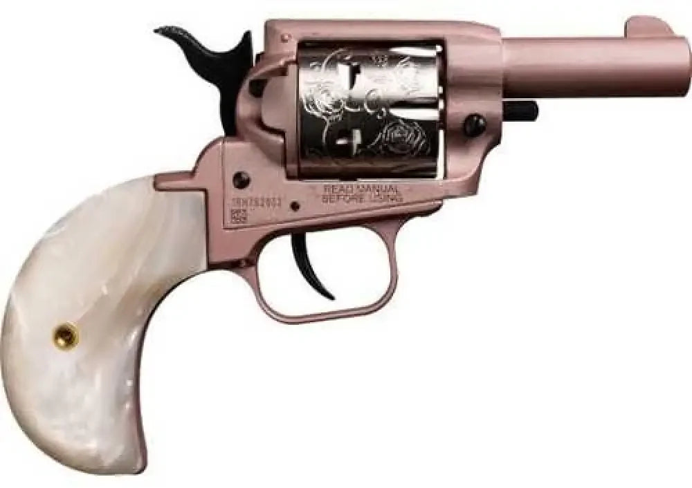 Heritage Barkeep Rose Gold Single Action Revolver.22lr Engraved Roses - Bk22q2bhw-roses / 22 Long Rifle / Revolver