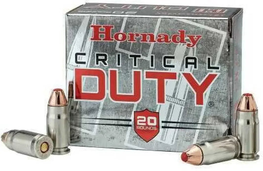 Hornady 9mm luger 124 grain jacketed hollow point ammo box
