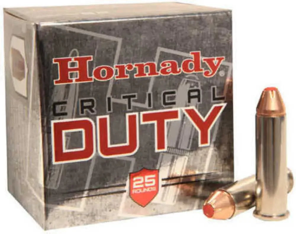 Hornady Critical Duty .380 ACP 25-round box with copper-jacketed bullets