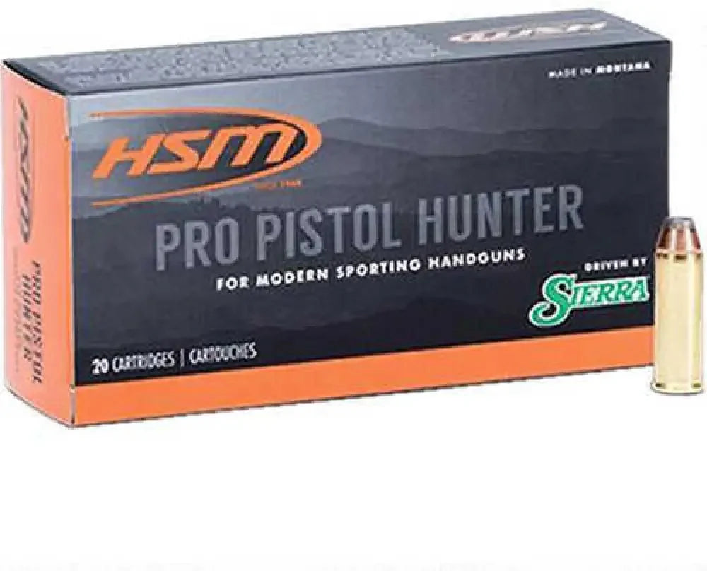 HSM 44 Rem Magnum 240 Grain Jacketed Hollow Point Ammunition Box