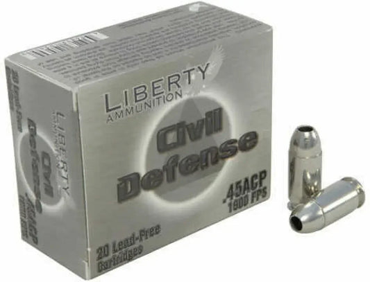 Liberty Ammo 45 Colt 78 Grain Hollow Point High Velocity Self-Defense Round