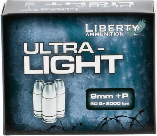 Liberty Ammunition LAUL9052 ultra-light 9mm hollow point ammo box
