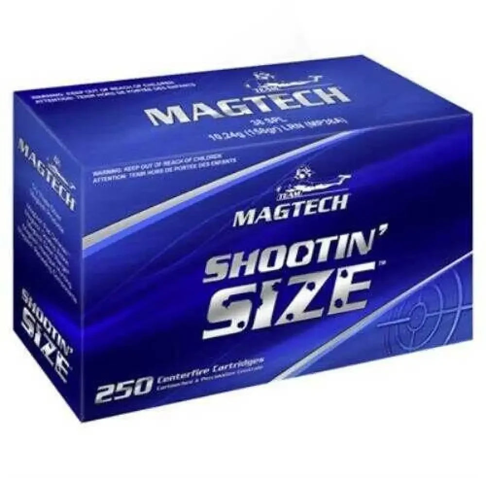 MagTech 9mm Luger 250 round full metal jacket ammo box for sport shooting