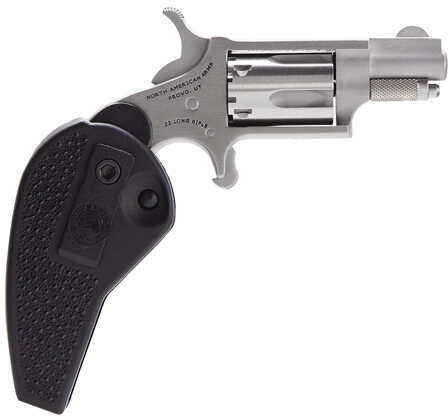 FALSErth American Arms Mini 22 Long Rifle 1.1" Barrel 5 Round Holster Grip Stainless Steel Revolver NAA-22 -HG