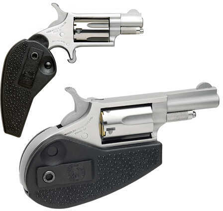 FALSErth American Arms Mini 22 Magnum 1.6" Barrel 5 Round Holster Grip Stainless Steel Revolver NAA-22M-HG