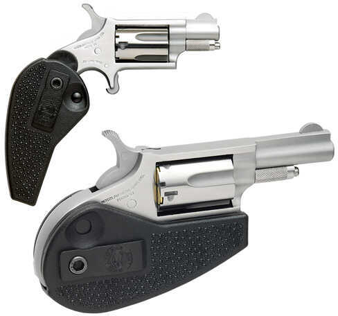 FALSErth American Arms Mini 22 Long Rifle / 22 Magnum 1.1" Barrel 5 Round Stainless Steel Holster Grip Revolver NAA-22MSC-HG