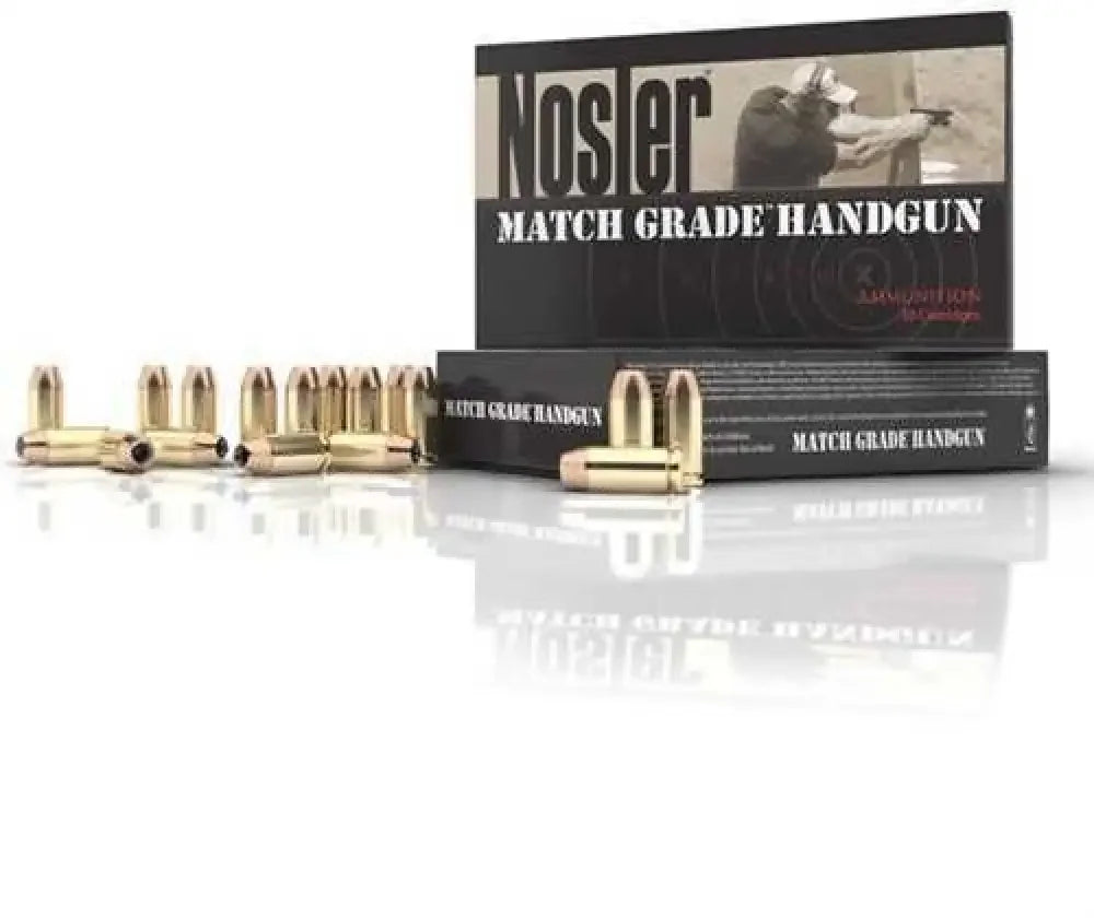 Nosler 9mm Luger Match Grade Precision Ammunition - 124 Grain / Hollow Point - Handgun Ammo