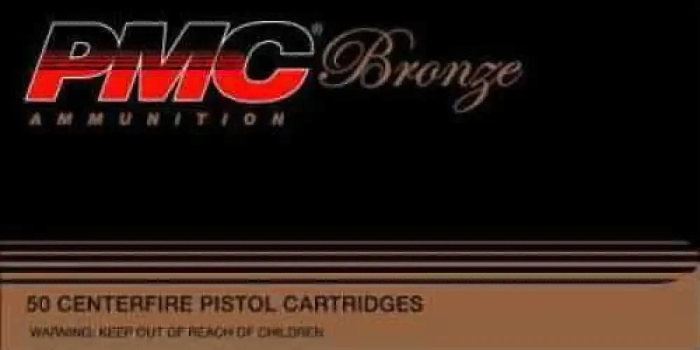 PMC 9mm Luger 115 grain jacketed hollow point 50-round ammo box