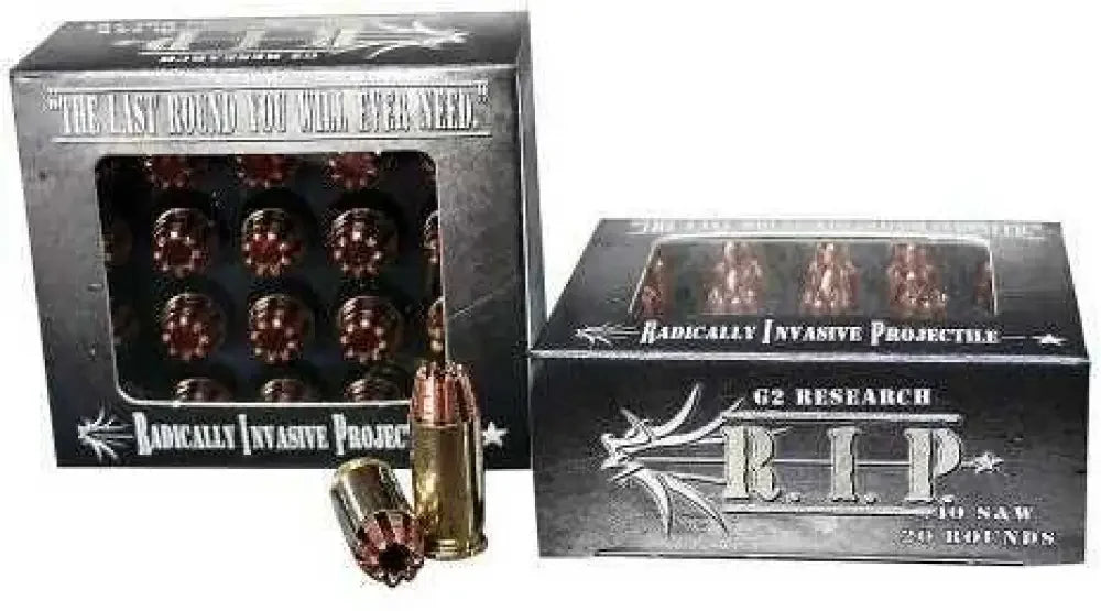 G2 Research 40 S&W 115 grain hollow point ammo for personal defense, 20 rounds