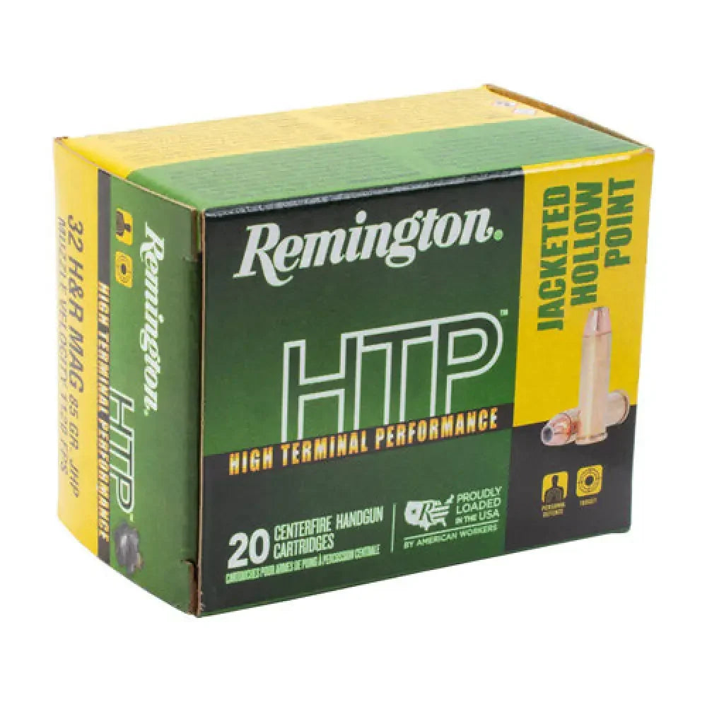 Remington high terminal performance 32 H&R magnum JHP ammo box