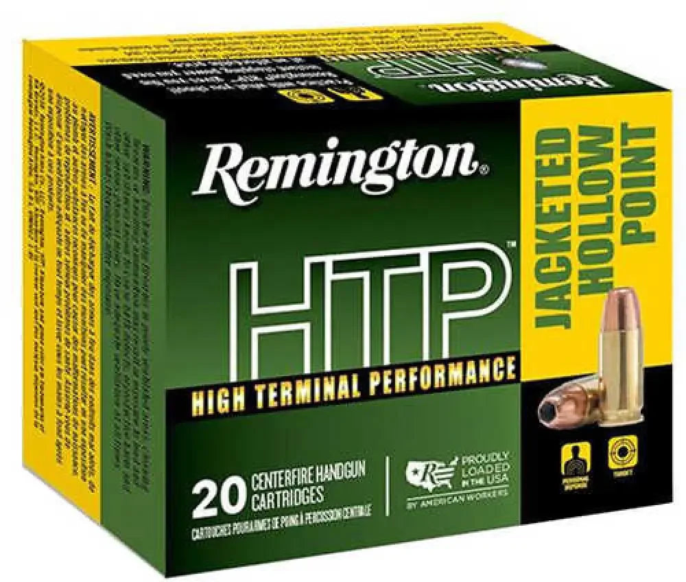 Remington 357 Magnum HTP jacketed hollow point ammo for personal protection