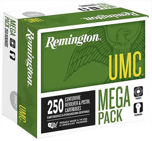Remington Umc Mega Pack 40 S&w Precision Power - S&w / 180 Grain / Full Metal Jacket - Handgun Ammo