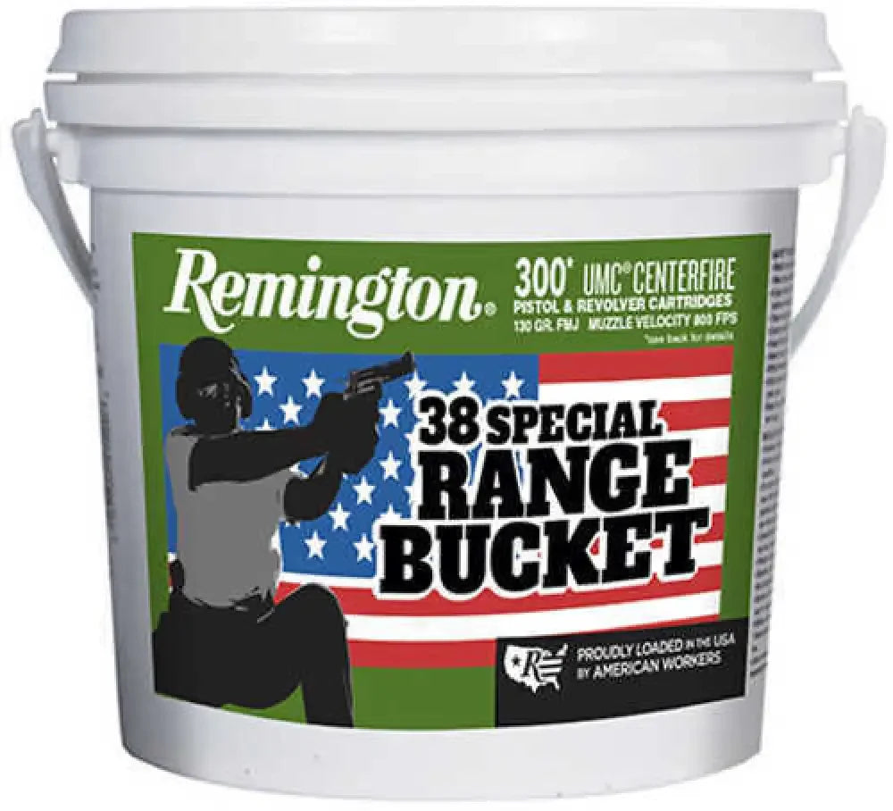 Remington UMC Range Bucket with 120 .38 Special FMJ rounds