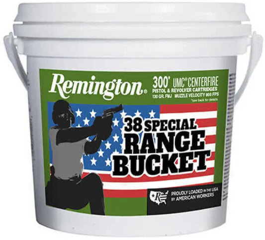 Remington UMC Range Bucket with 120 .38 Special FMJ rounds
