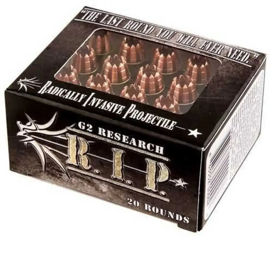 G2 research 9mm luger r.i.p. ammo box for personal protection