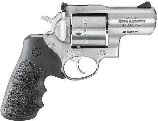 Ruger Super Redhawk Standard 480 2.5" Barrel 6 Round Stainless Steel Hogue Tamer MoFALSEgrip Revolver 5302 KSRH2480
