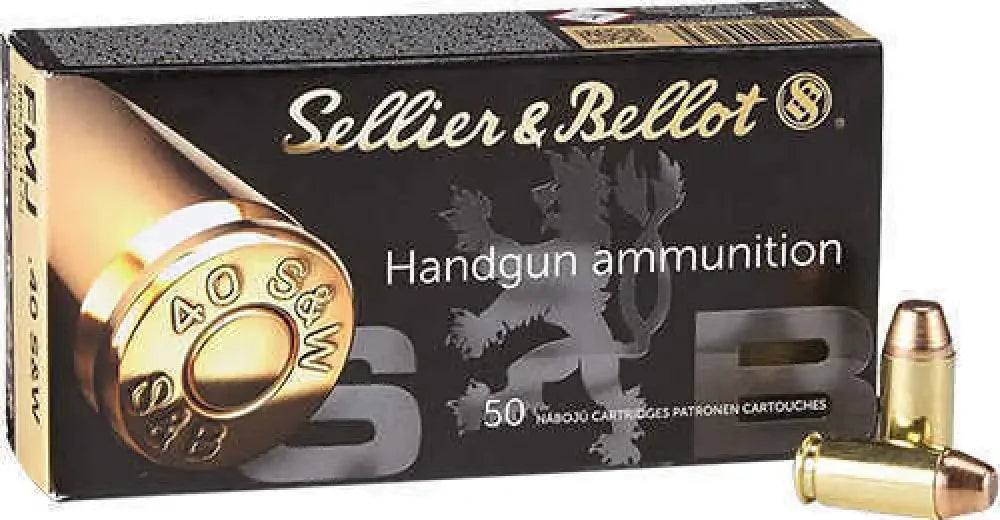 Sellier & Bellot 40 S&w Metal Jacket Reliable Precision Ammunition - S&w / 50 Grain / Full - Handgun Ammo