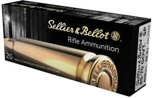 Sellier & Bellot 45-70 Government 405 Grain Soft Point Ammo Power