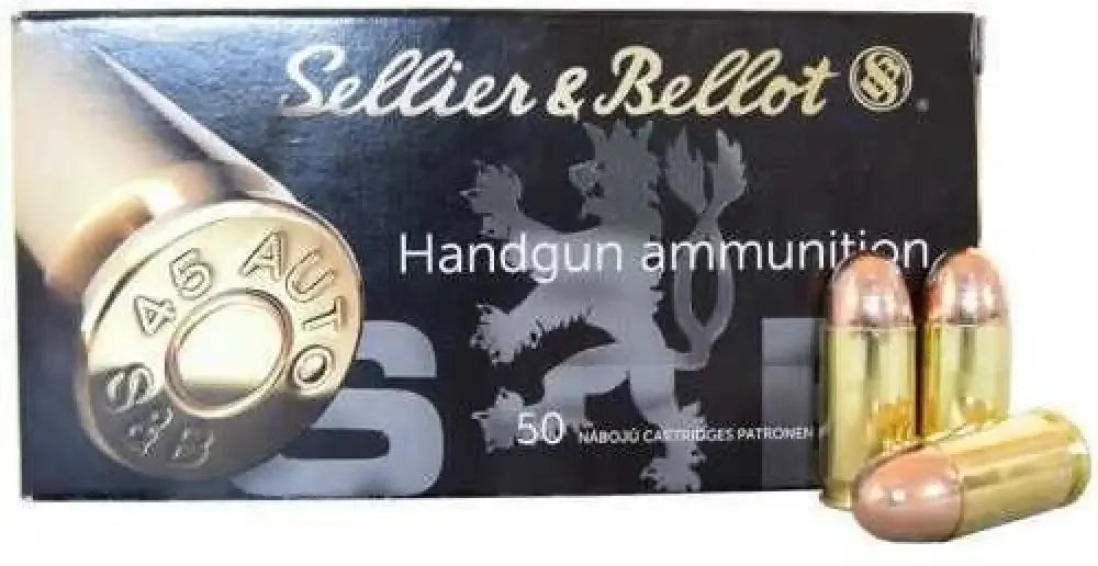Sellier & Bellot 45 Acp Metal Jacket: Reliable Performance - Acp / 230 Grain / Full Jacket - Handgun Ammo