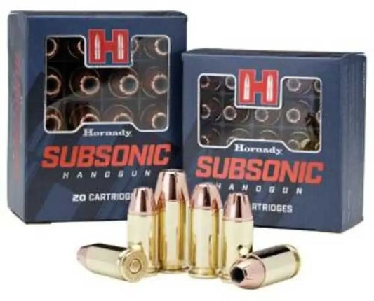 Hornady Subsonic 40 S&W 180 grain XTP reliable hollow point performance