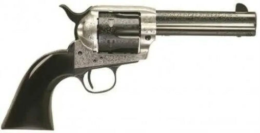 Taylor Uberti Cattleman Photo Engraved Revolver with Coin Finish - 1873 /.45 Colt / Revolver - Handguns