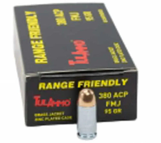 Tulammo steel case pistol ammo 380 ACP 91 gr zinc BJB in 50 round box