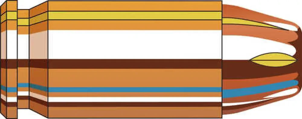 Cross-section of insulated cable with copper conductors for American Gunner 185 grain XTP ammo