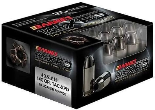 Unleash Barnes Tac-xp 40 S&w Hollow Point Power - S&w / 140 Grain / Handgun Ammo