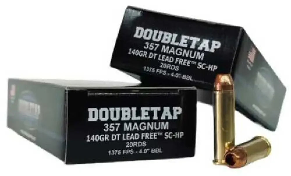 DoubleTap 357 Magnum solid copper hollow point ammo box