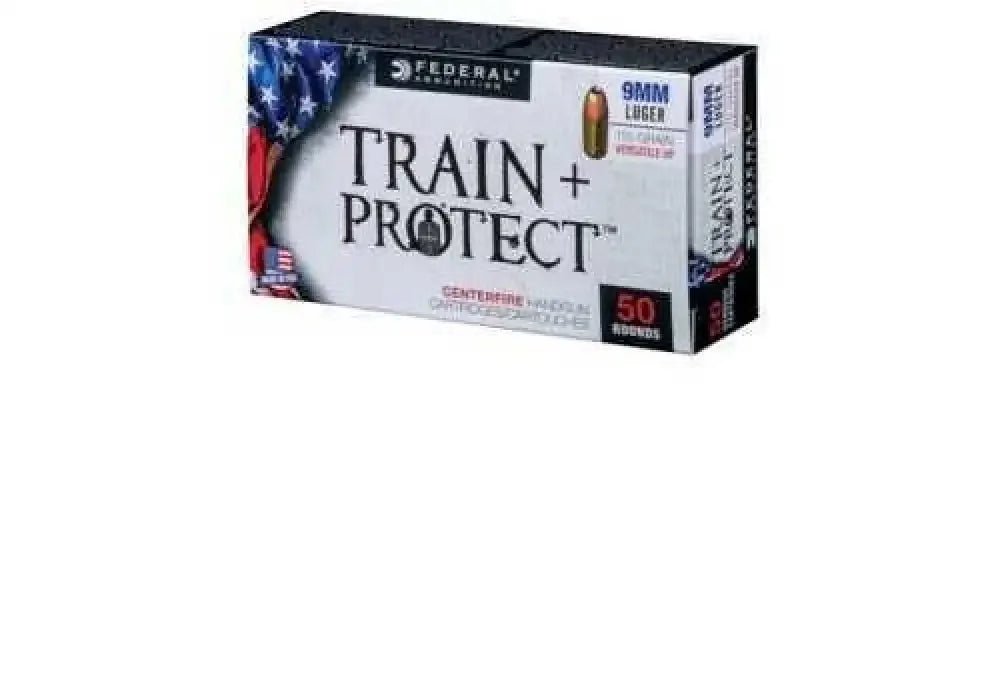 Federal Train + Protect 9mm Luger 115gr versatile hollow point ammo box