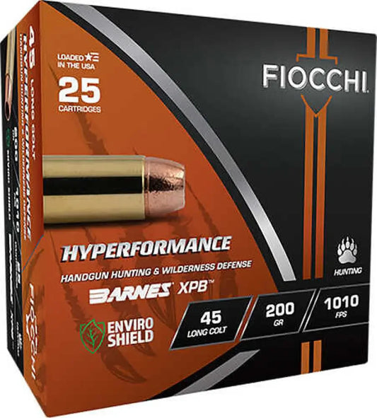 Fiocchi hyperformance 45 colt 200 gr xpb ammo copper hollow point box