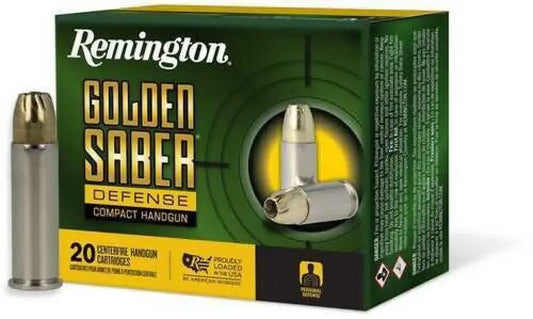 Remington Golden Saber Defense Compact .38 Spl +P 125gr BJHP Ammo Box