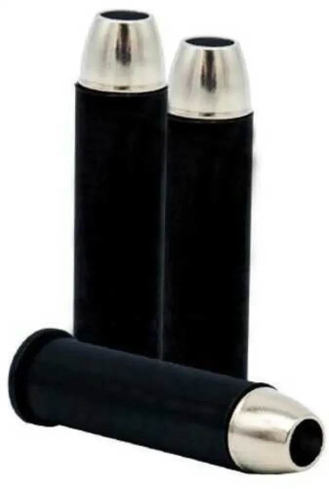 Liberty Ammunition OverWatch 357 Mag 70 Gr black cylindrical bullets with silver caps