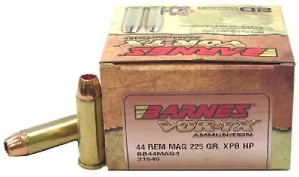 Unleash Power Barnes Vor-tx 44 Rem Magnum Ammunition - 225 Grain / Hollow Point - Handgun Ammo