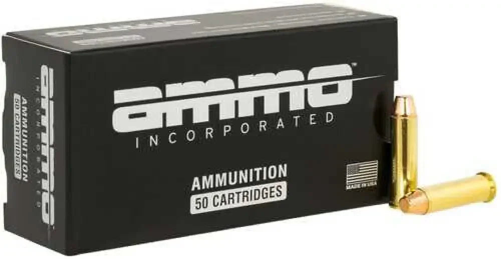 AMMOINC 357158TMCA50 total metal case 357 Magnum ammo with gold cartridges
